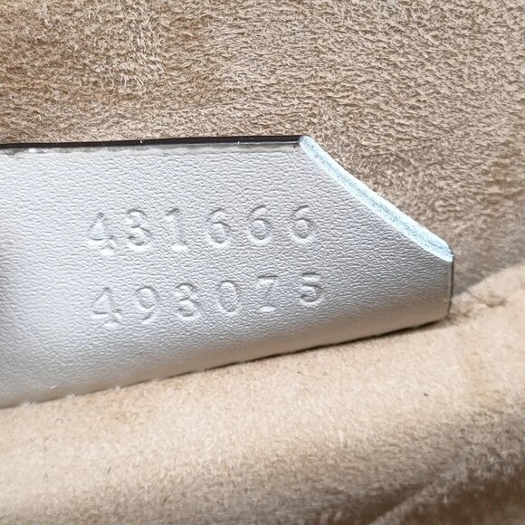 615630BD (X6) Gucci Shoulder Bag Sherry Line White Leather - Picture 8 of 9